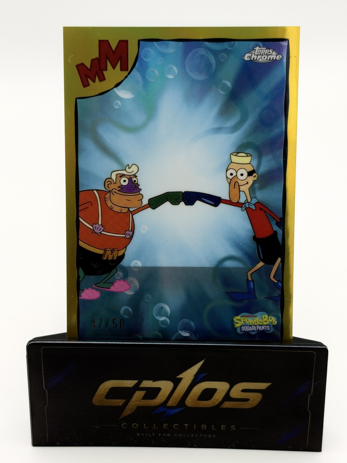 2025 Topps Chrome Mermaid Man & Barnacle Boy Unite #MB-1 Gold Unite 47/50 2025 Topps Chrome Mermaid Man & Barnacle Boy Unite #MB-1 Gold Unite 47/50