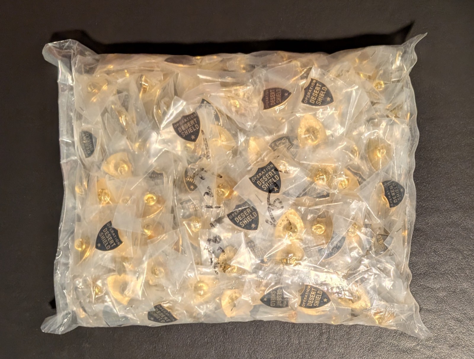 VINTAGE HUGE LOT - OPERATION DESERT SHIELD PINS Approximately 1 VINTAGE HUGE LOT - OPERATION DESERT SHIELD PINS Approximately 1