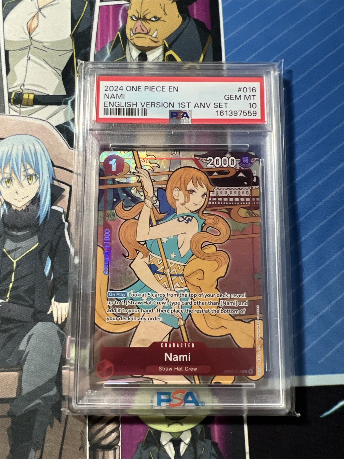 2024 ONE PIECE ENGLISH VERSION 1ST ANNIVERSARY SET #016 NAMI PSA 10