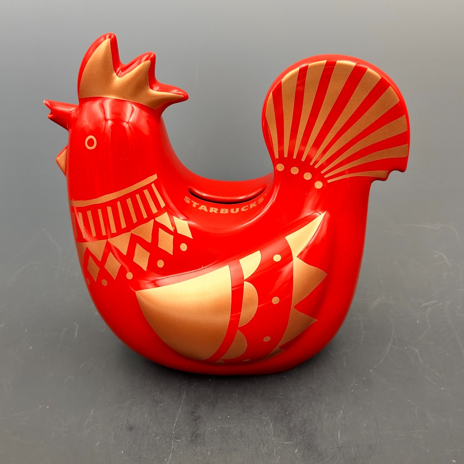 Starbucks Red Rooster Coin Bank 2016 (for 2017) Ceramic Chinese New Year Zodiac Starbucks Red Rooster Coin Bank 2016 (for 2017) Ceramic Chinese New Year Zodiac