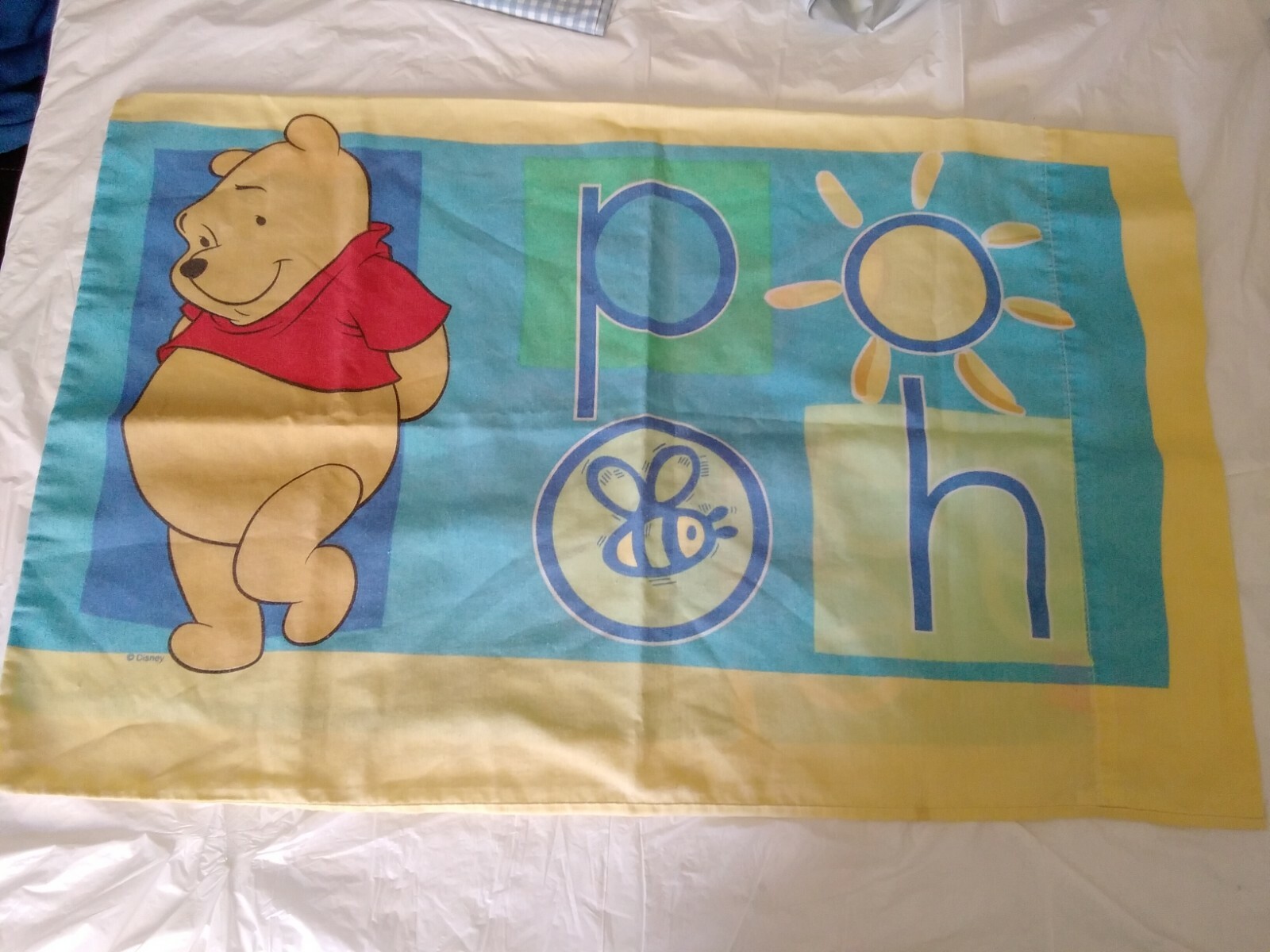 PillowCase Vintage 1990 DISNEY Winnie the Pooh and Tigger Bouncy Standard PillowCase Vintage 1990 DISNEY Winnie the Pooh and Tigger Bouncy Standard