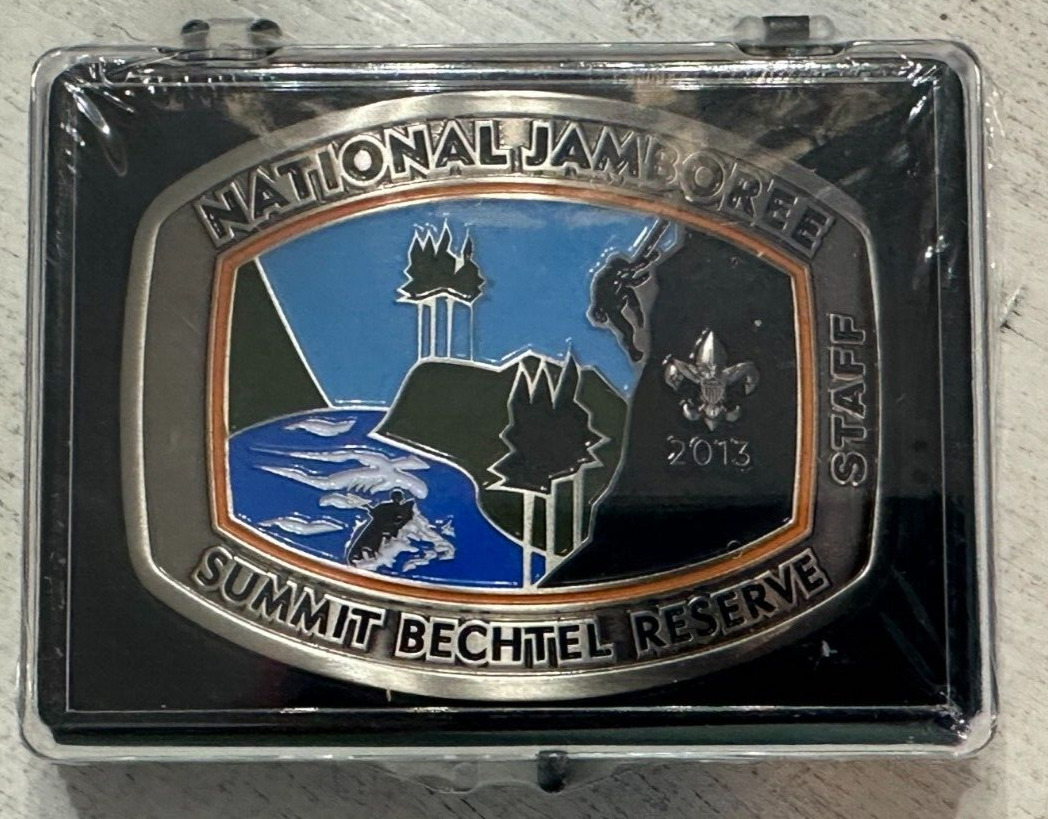 BSA 2013 National Jamboree Official * STAFF * Belt Buckle Summit Bechtel Reserve