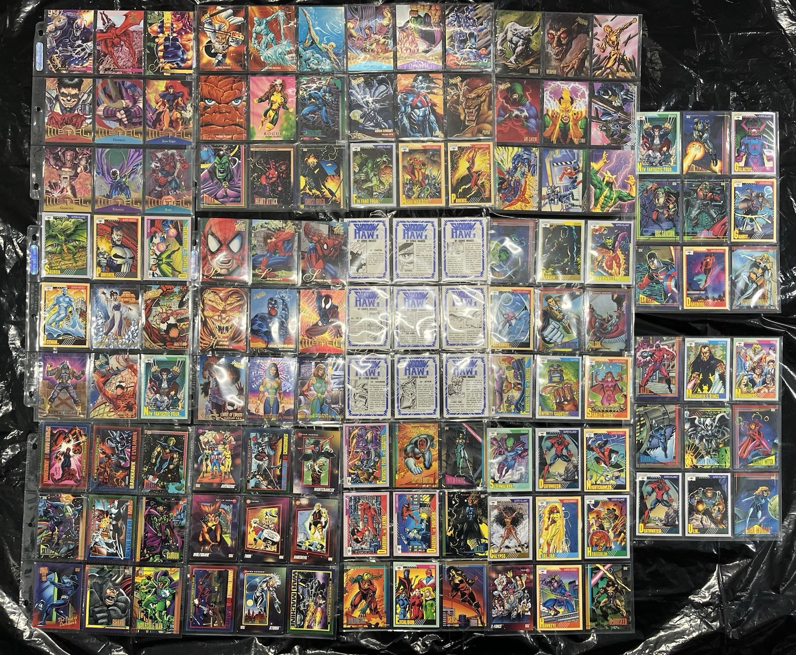 Vintage Marvel Trading Cards Lot 1991-1995 Fleer Metal Masterpieces X-Men Binder Vintage Marvel Trading Cards Lot 1991-1995 Fleer Metal Masterpieces X-Men Binder