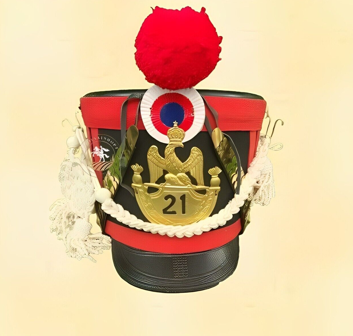 New French Napoleonic Shako Helmet Black Napoleonic Shako Helmet,cosplay helmet New French Napoleonic Shako Helmet Black Napoleonic Shako Helmet,cosplay helmet
