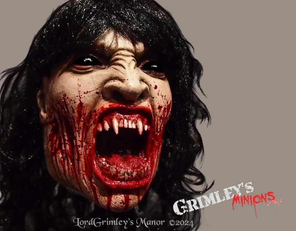 Lord Grimley's Manor Vampiress Latex Halloween Half Mask New with Tag Lord Grimley's Manor Vampiress Latex Halloween Half Mask New with Tag