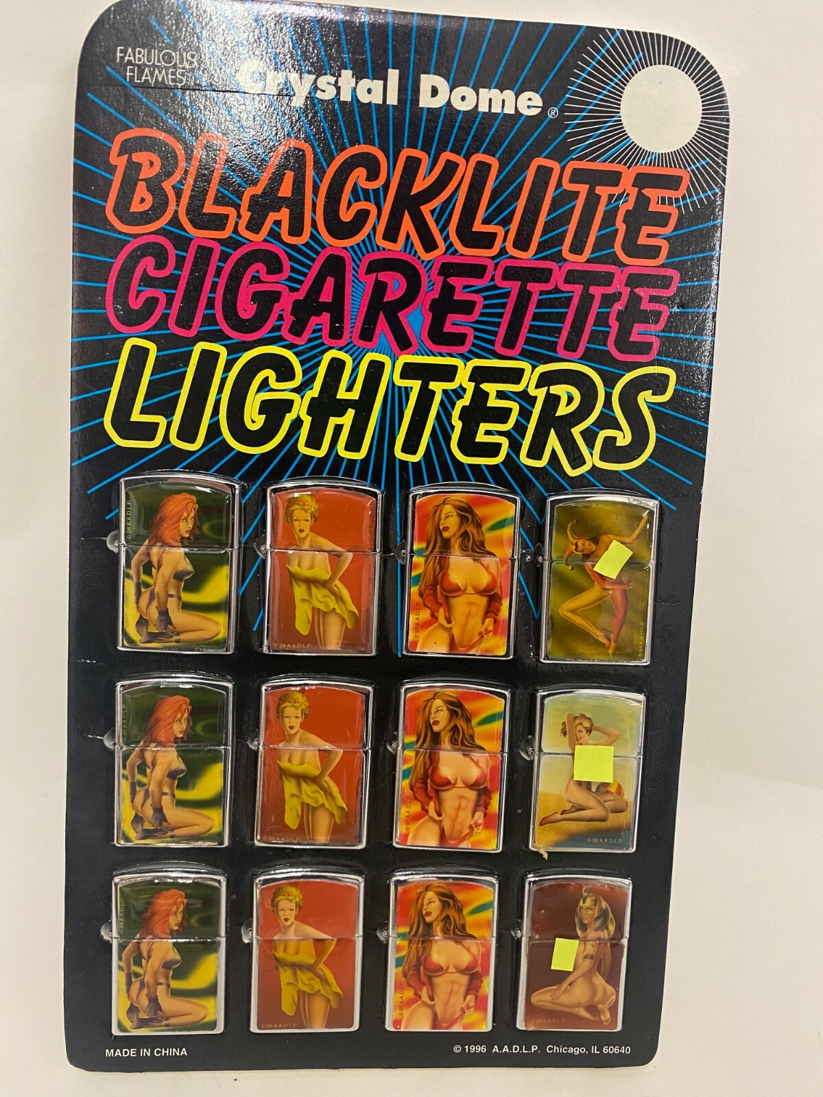 Vintage 1990's Display Pinup Girl 12 Nude and Cheesecake Cigarette Lighters Vintage 1990's Display Pinup Girl 12 Nude and Cheesecake Cigarette Lighters