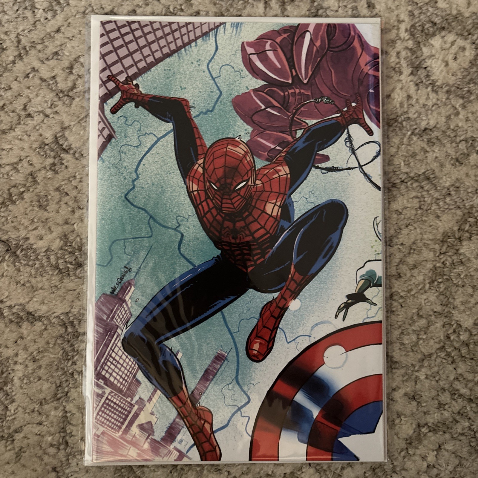 Ultimate Spider-Man #9 1:100 Wes Craig Connecting Virgin Variant Marvel 2024 Ultimate Spider-Man #9 1:100 Wes Craig Connecting Virgin Variant Marvel 2024