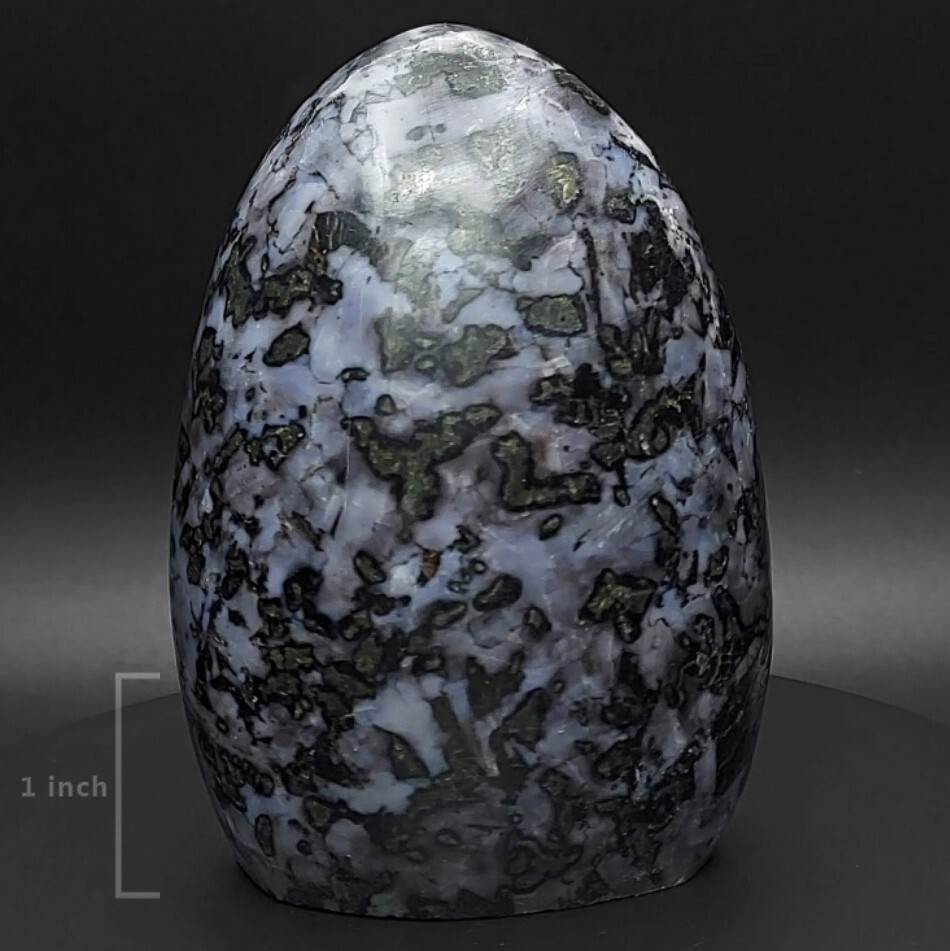 Mystic merlinite indigo gabbro polished free form gemstone mineral Madagascar Mystic merlinite indigo gabbro polished free form gemstone mineral Madagascar
