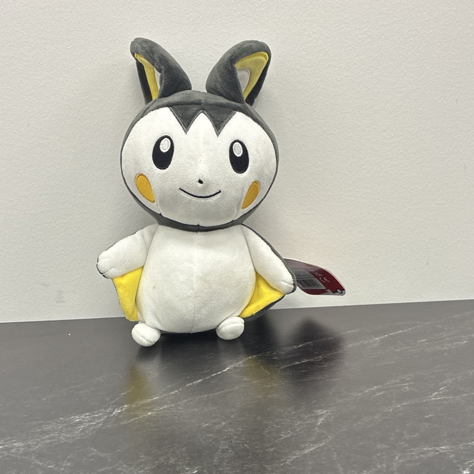 Pokémon Emolga Gray White Yellow Plush Stuffed Animal Character, With Tag Pokémon Emolga Gray White Yellow Plush Stuffed Animal Character, With Tag