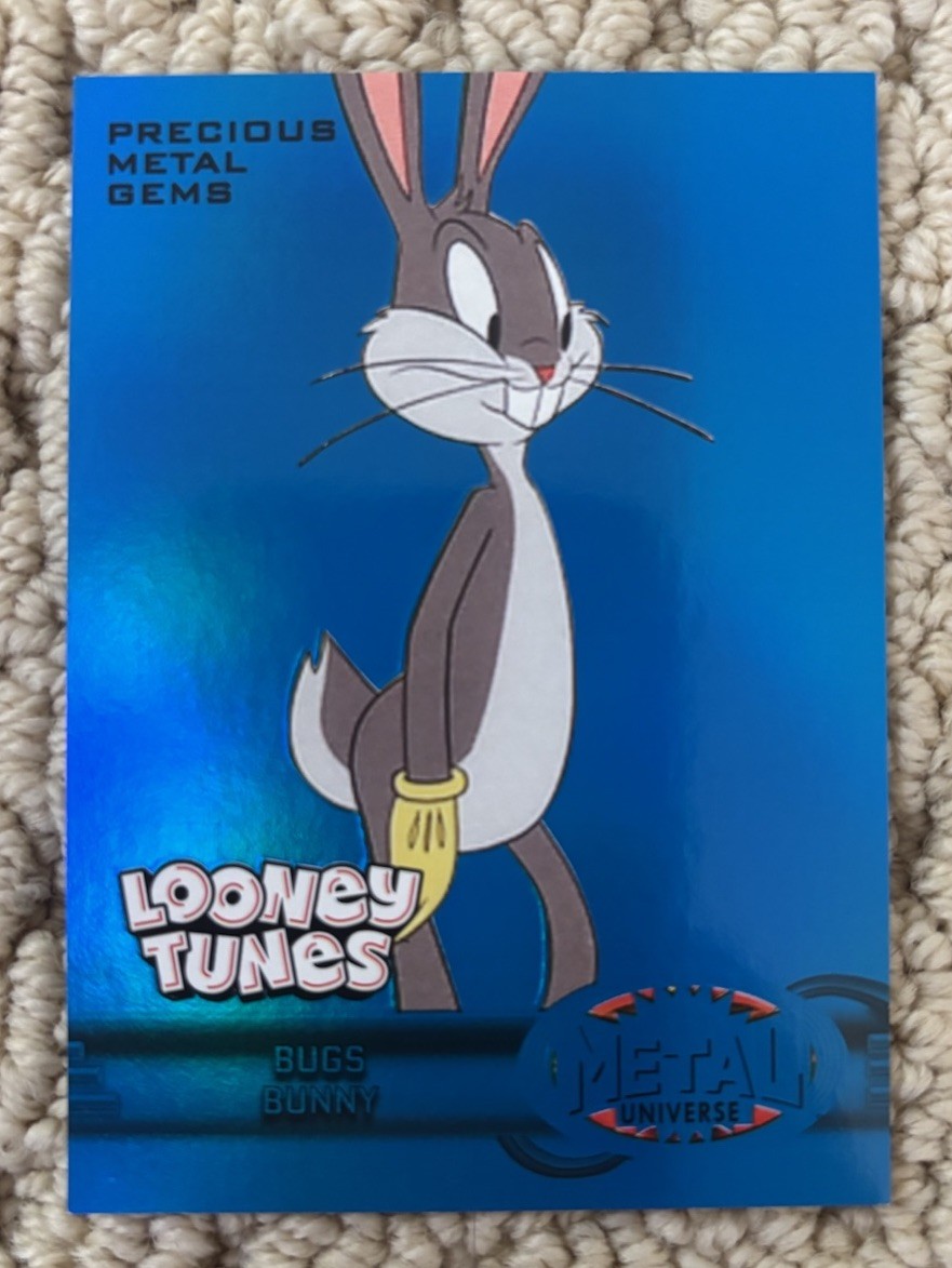 2024 Upper Deck Fleer Retro Looney Tunes Bugs Bunny Precious Metal Gems Blue /50 2024 Upper Deck Fleer Retro Looney Tunes Bugs Bunny Precious Metal Gems Blue /50