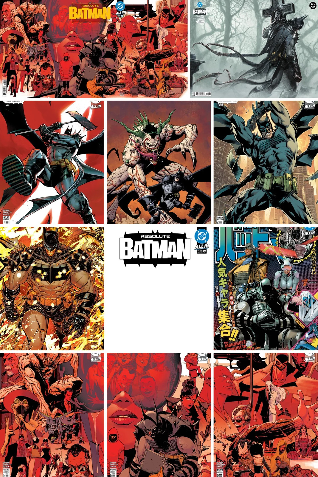 Absolute Batman #25 All Covers Bundle 25% Off PREORDER 10/28 Absolute Batman #25 All Covers Bundle 25% Off PREORDER 10/28