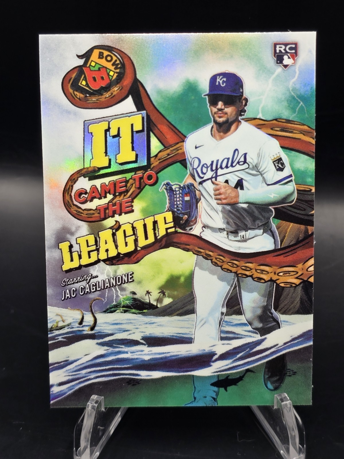2026 Bowman Chrome #IT-3 Jac Caglianone RC - It Came to the League - Royals QTY 2026 Bowman Chrome #IT-3 Jac Caglianone RC - It Came to the League - Royals QTY