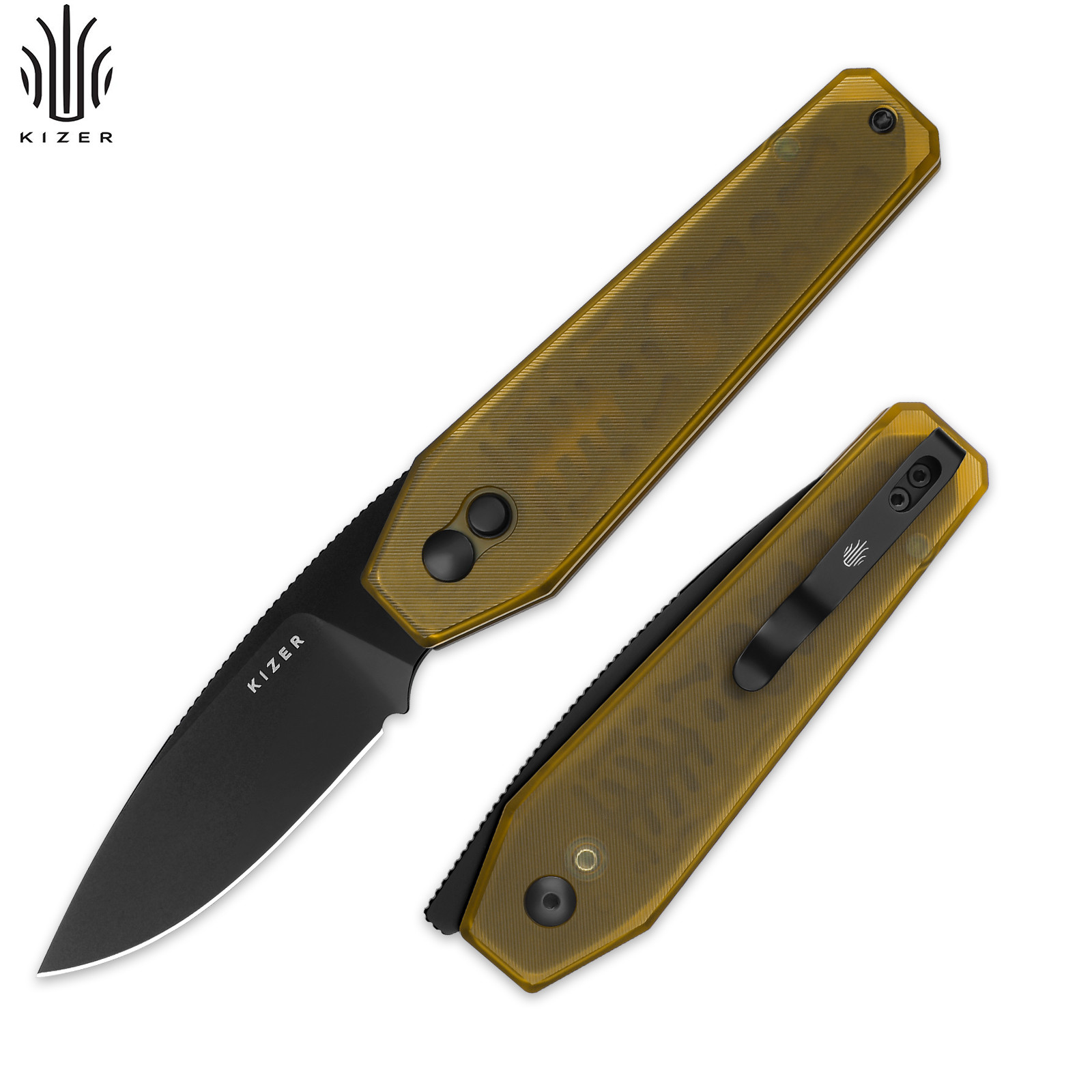 Kizer Tomb Drop Point Folding Pocket Knife Nitro-V Blade PEI Handle V3692A1 Kizer Tomb Drop Point Folding Pocket Knife Nitro-V Blade PEI Handle V3692A1