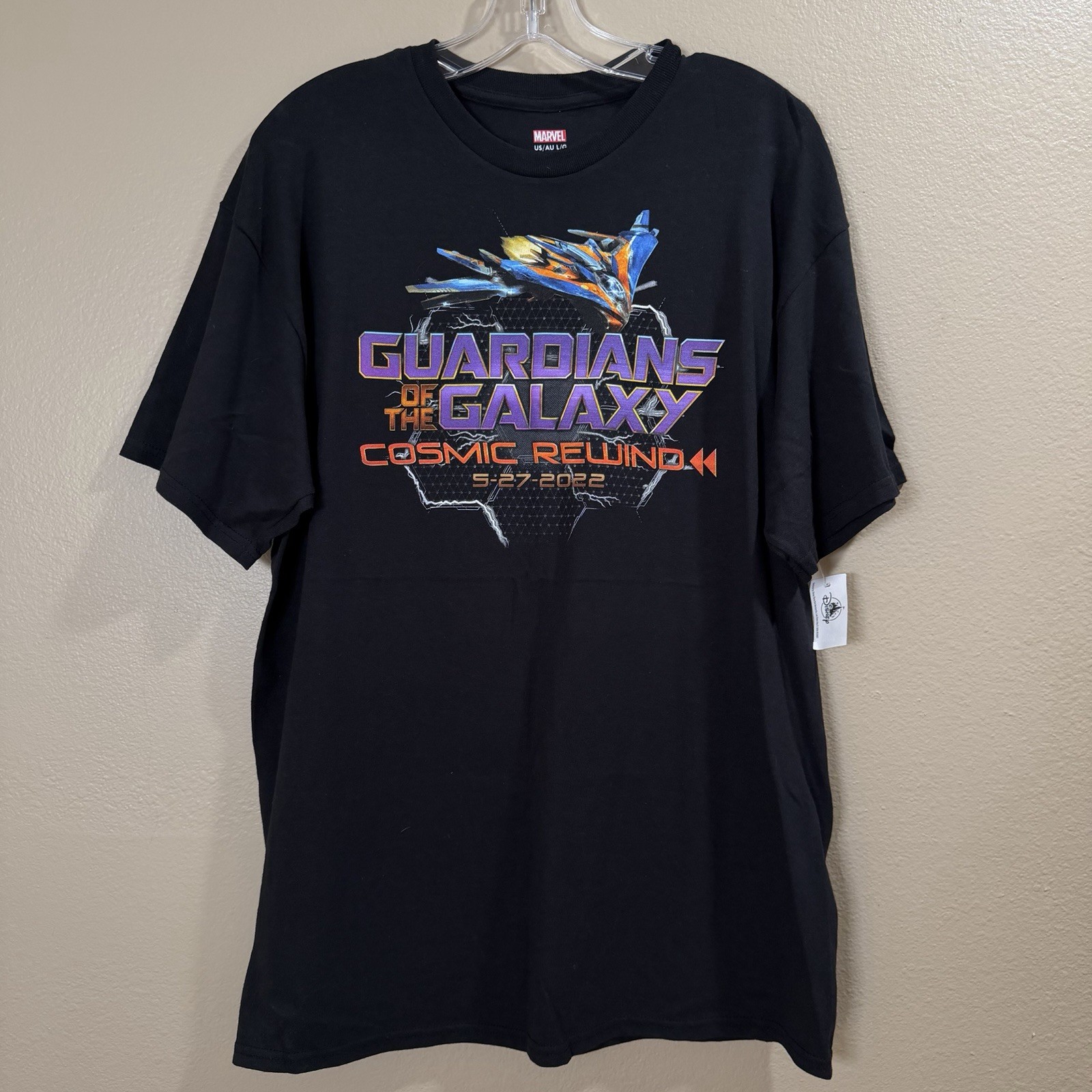 Guardians Of The Galaxy Cosmic Rewind Disney Epcot Opening Day Tshirt Rare L Guardians Of The Galaxy Cosmic Rewind Disney Epcot Opening Day Tshirt Rare L