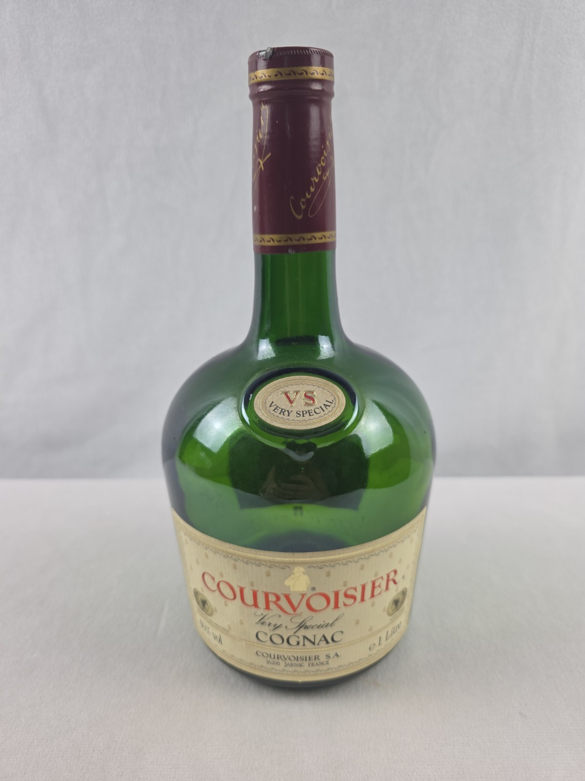Courvoisier French Cognac Empty Green Bottle VS Very Special 1 L Empty Bottle Courvoisier French Cognac Empty Green Bottle VS Very Special 1 L Empty Bottle