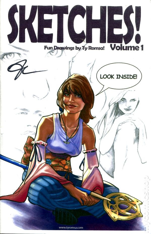 Sketches Fun Drawings by Ty Romsa #1 FN/VF 7.0 2005 Stock Image