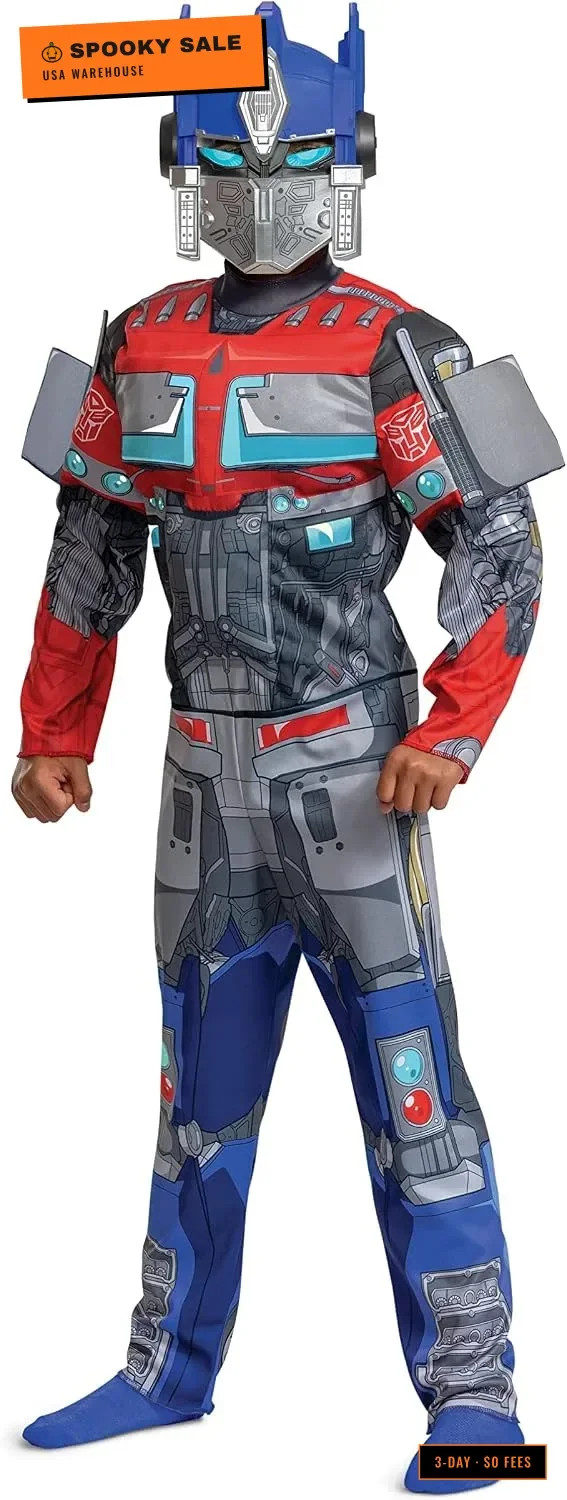 Optimus Prime Muscle Costume, Official Transformers Rise of the Beasts Costume a