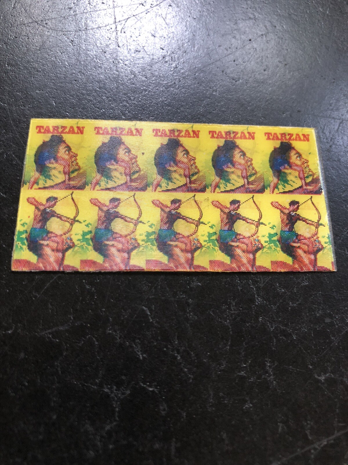 Original TARZAN 1960's Vari-Vue Lenticular 2 1/2 inches uncut strip Original TARZAN 1960's Vari-Vue Lenticular 2 1/2 inches uncut strip