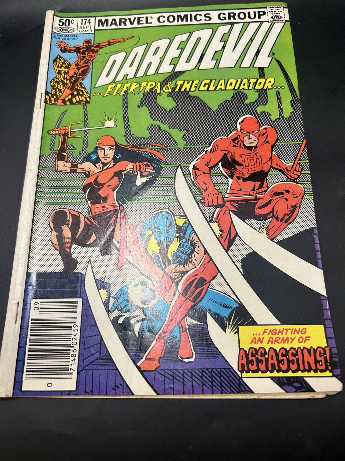 Daredevil, Vol. 1 #174B Newsstand Edition Sep 1981 Spine Wrap Good Condition Daredevil, Vol. 1 #174B Newsstand Edition Sep 1981 Spine Wrap Good Condition
