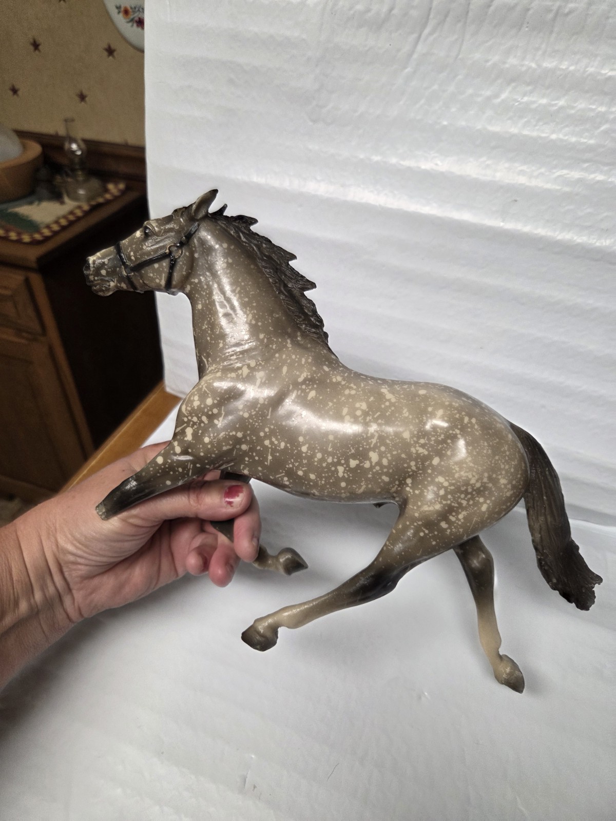 Breyer Rare Dapple Grey Pacer 1984 Riegseckers 300 Made READ Breyer Rare Dapple Grey Pacer 1984 Riegseckers 300 Made READ