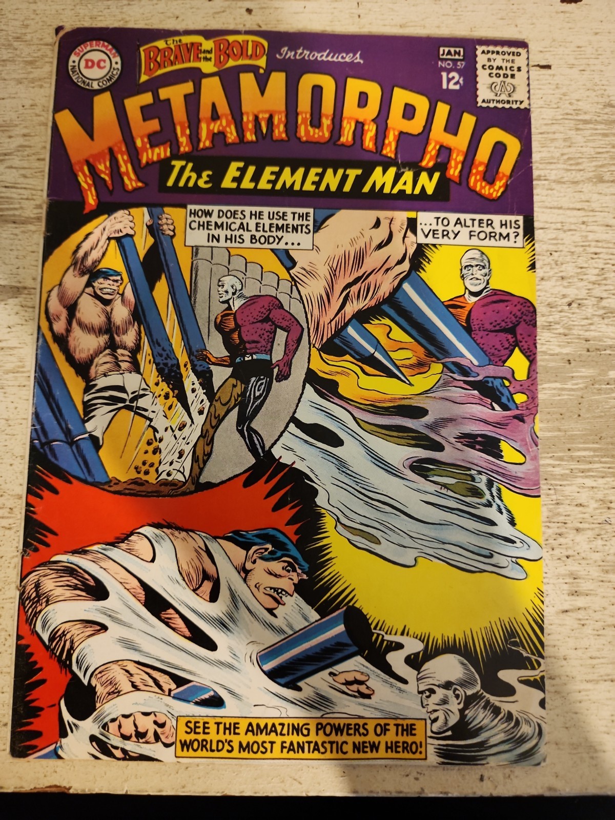The Brave and the Bold #57 (DC Comics (1965) First appearance Of METAMORPHO The Brave and the Bold #57 (DC Comics (1965) First appearance Of METAMORPHO