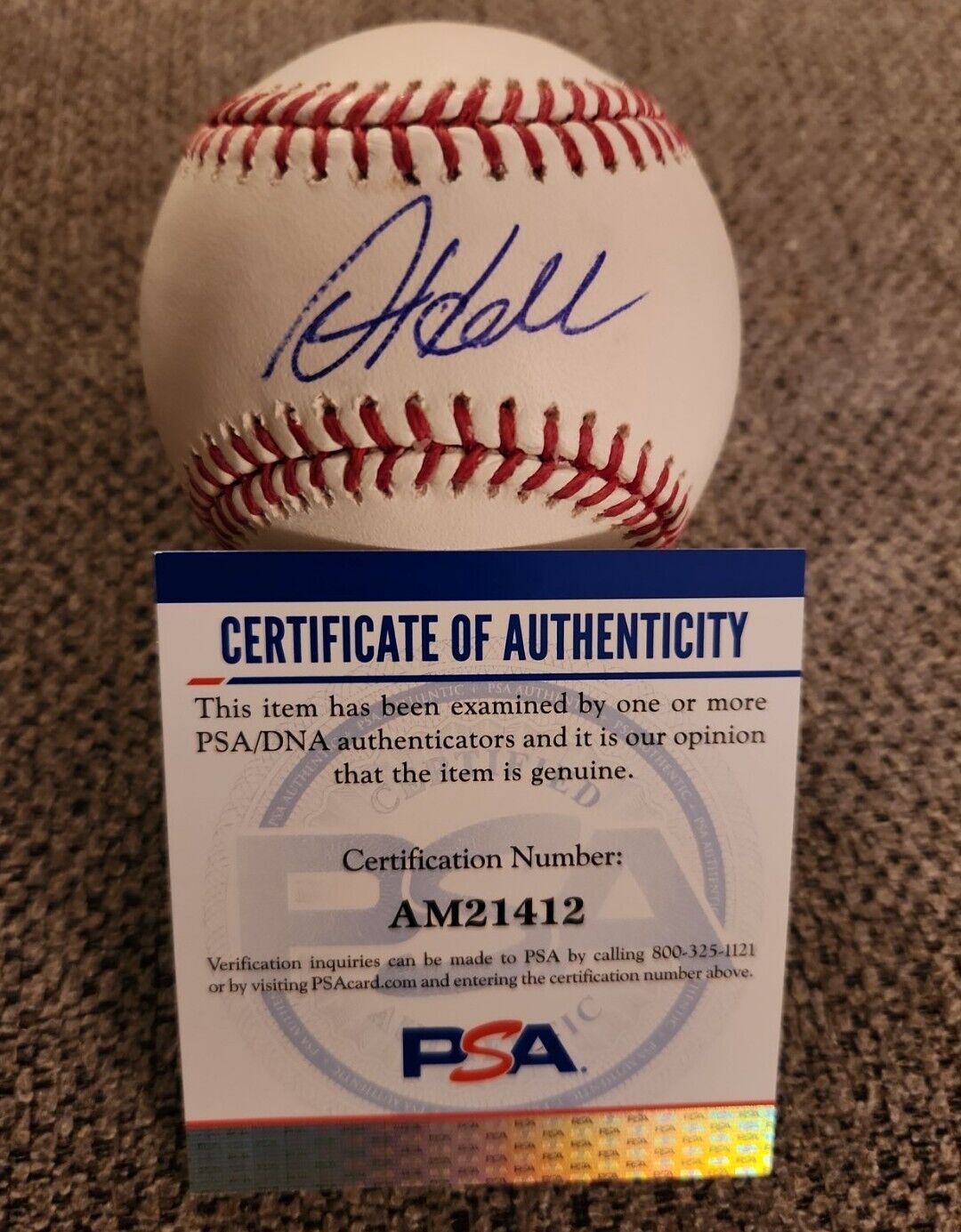 DL HALL SIGNED OMLB BASEBALL BALTIMORE ORIOLES PSA/DNA AUTHENTICATED #AM21412