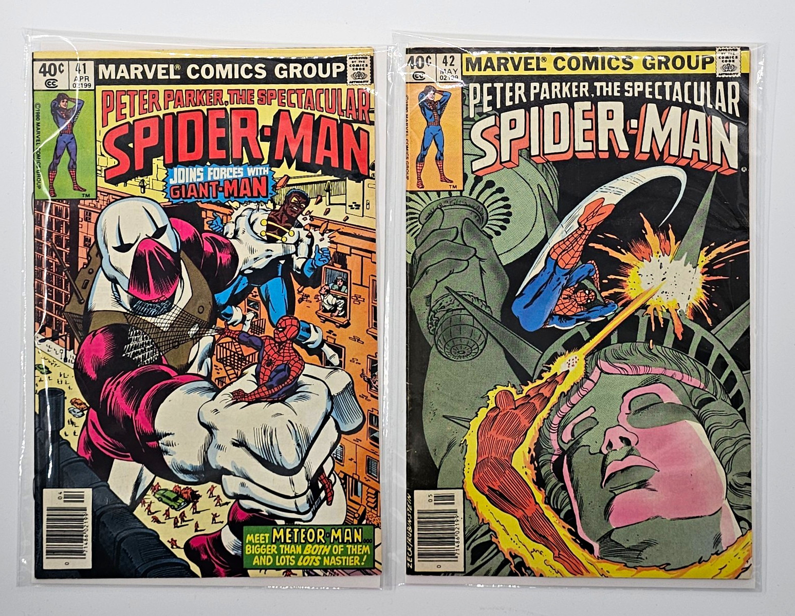 Peter Parker Spectacular Spider-Man #41- #42 (1980) Frightful Four Appearance Peter Parker Spectacular Spider-Man #41- #42 (1980) Frightful Four Appearance