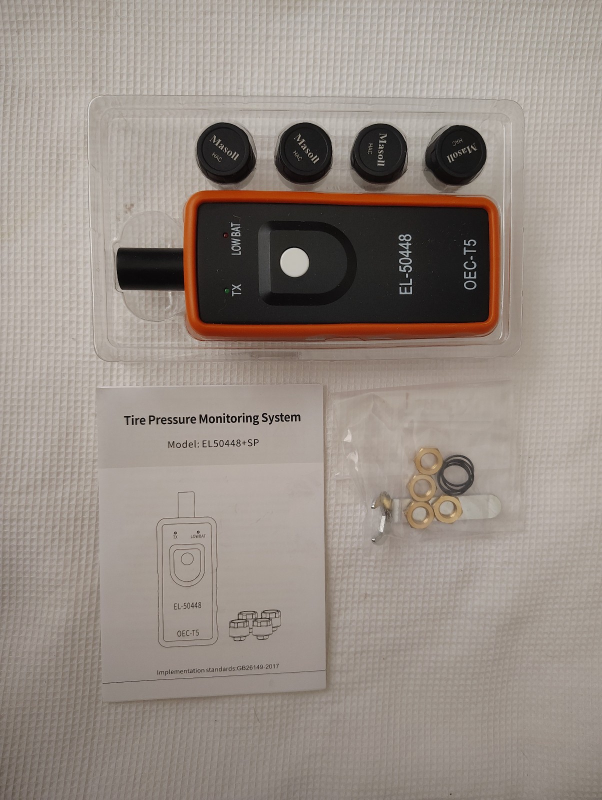 Masoll TPMS Sensor for GM Chevy Chevrolet Silverado Buick Cadillac GMC- Open Box