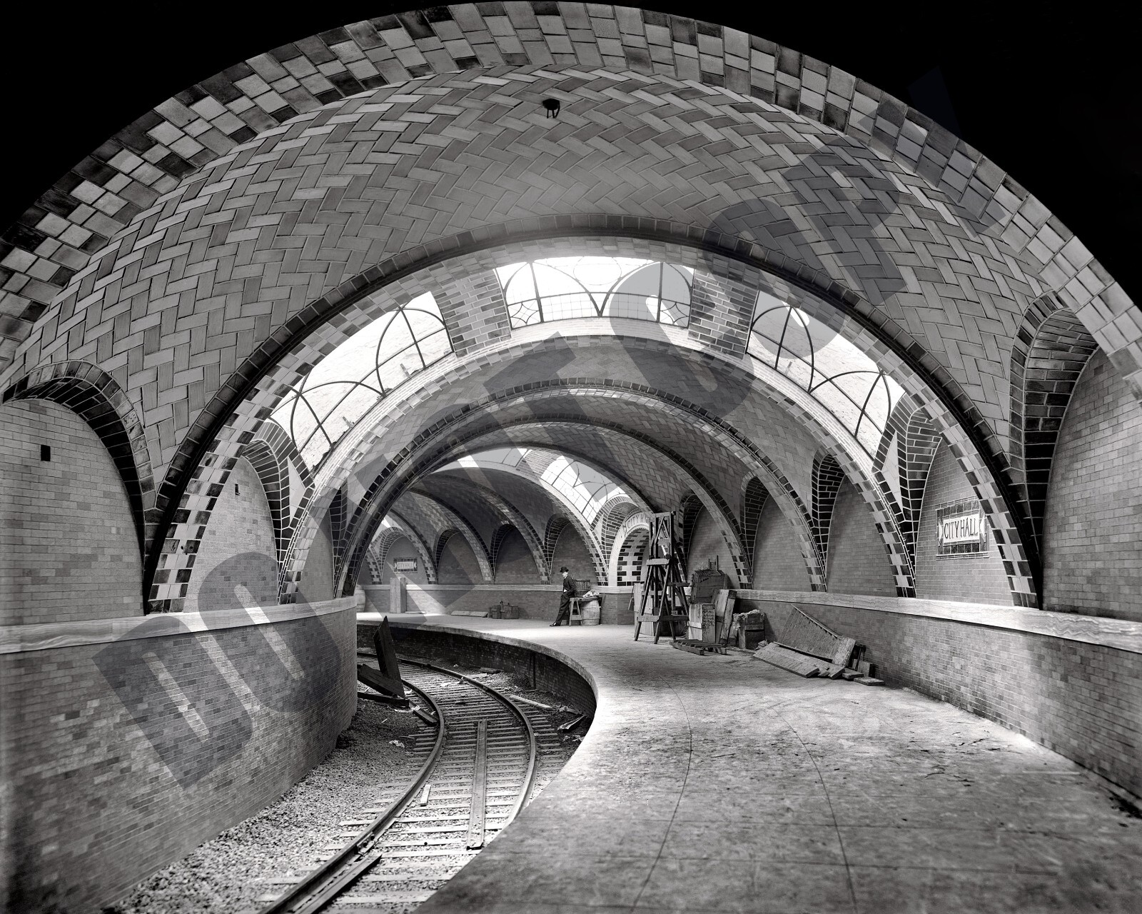 1904 City Hall Subway Station In New York City 8x10 Photo 1904 City Hall Subway Station In New York City 8x10 Photo