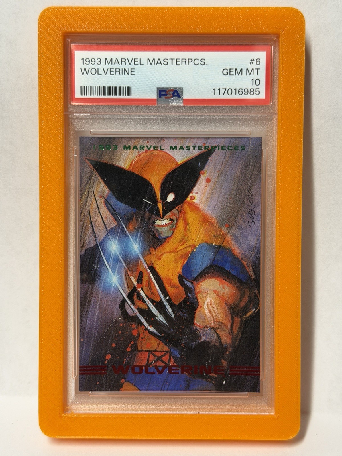 1993 Marvel Masterpieces Wolverine PSA 10 GEM MINT 1993 Marvel Masterpieces Wolverine PSA 10 GEM MINT