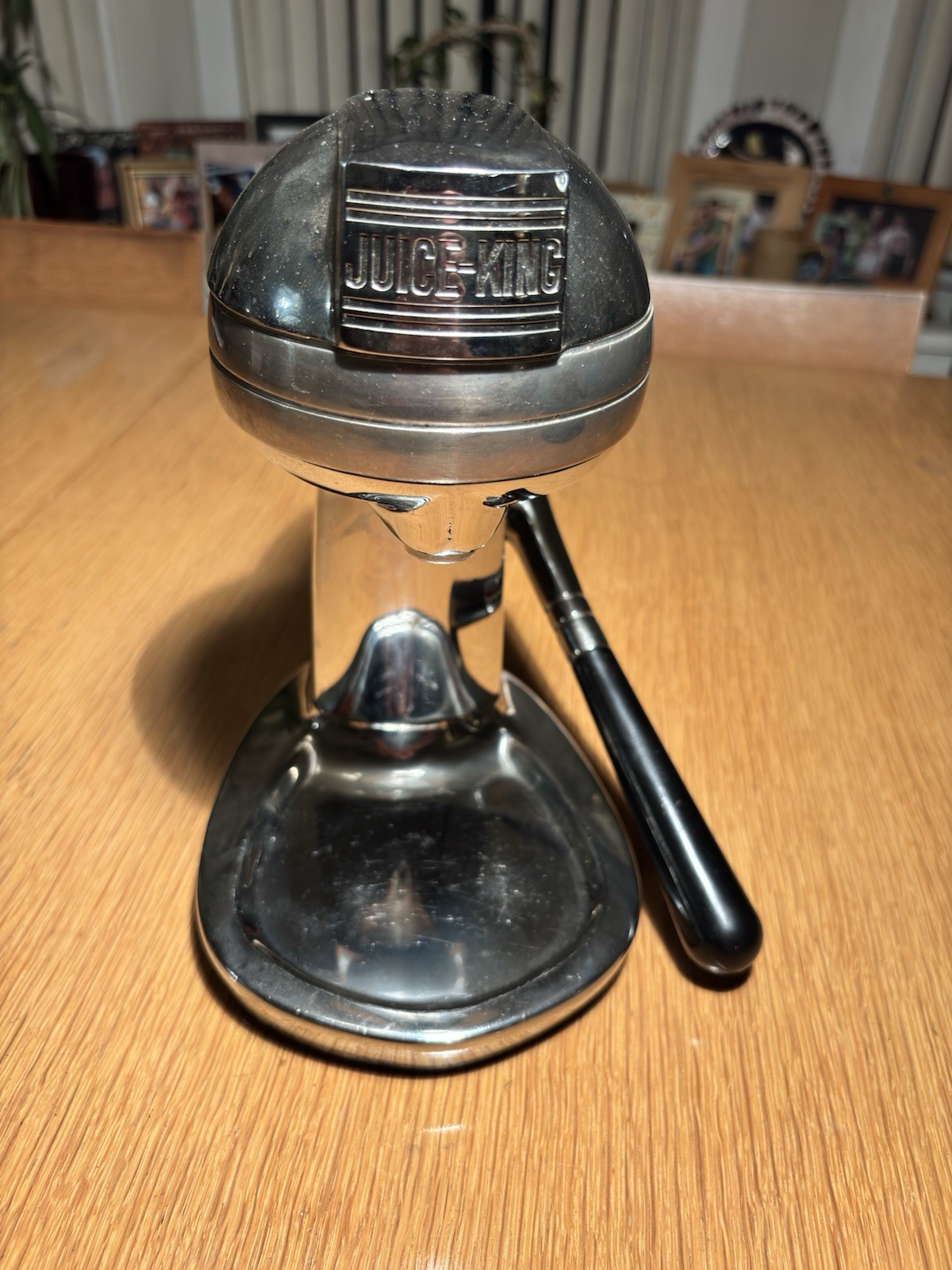 Vintage MCM 1950s Juice King Juicer Model #JK-30 Deco Kitchen Diner Chrome J.K. Vintage MCM 1950s Juice King Juicer Model #JK-30 Deco Kitchen Diner Chrome J.K.