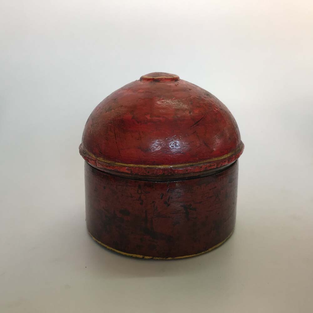 Old Wooden Box, Hand Crafted & Hand Painted Color lacquered Old Wooden Box, Hand Crafted & Hand Painted Color lacquered