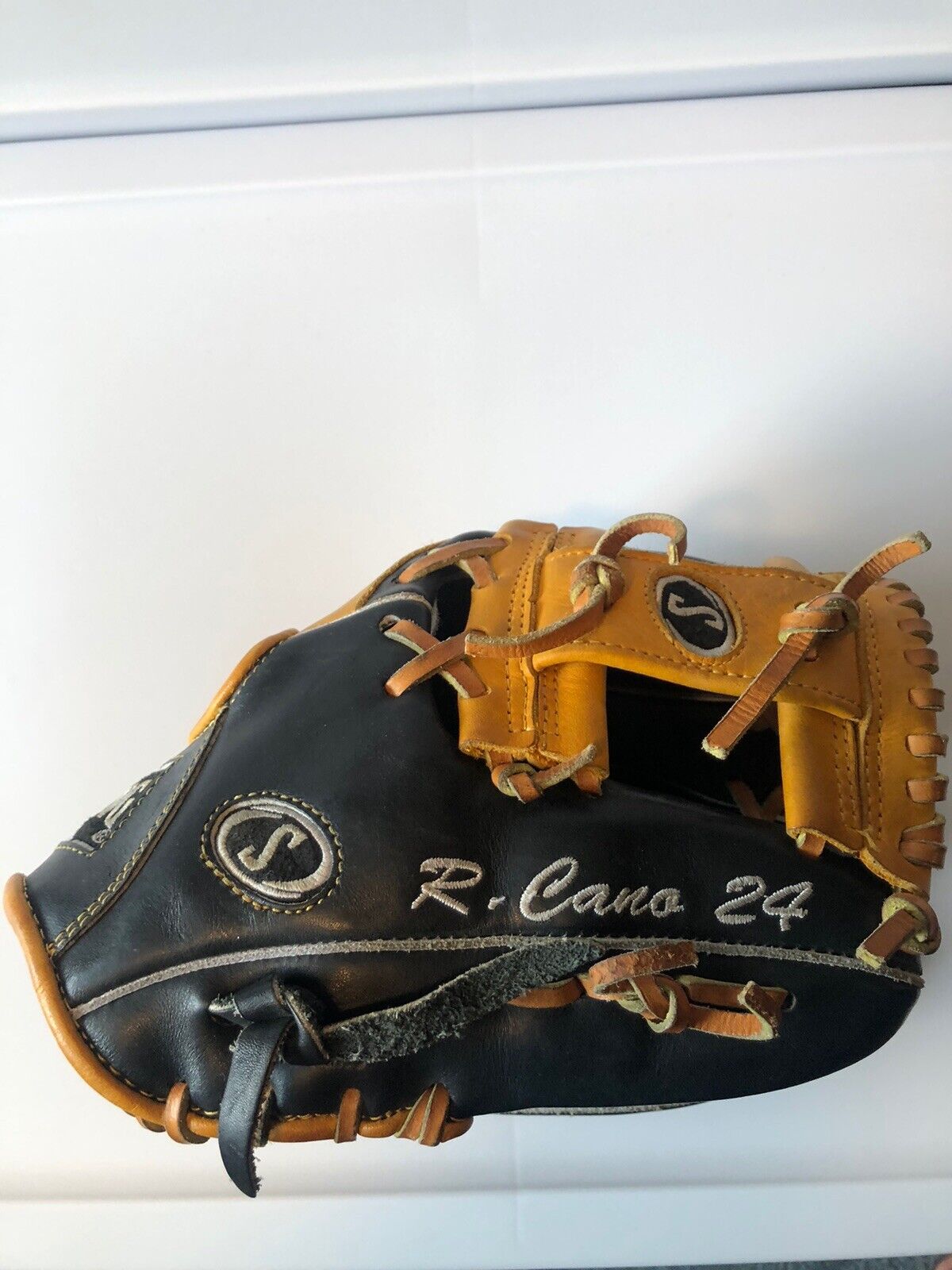 2012 Robinson Cano Game Used SPALDING Fielding Glove NY Yankees ,Mariners, Mets