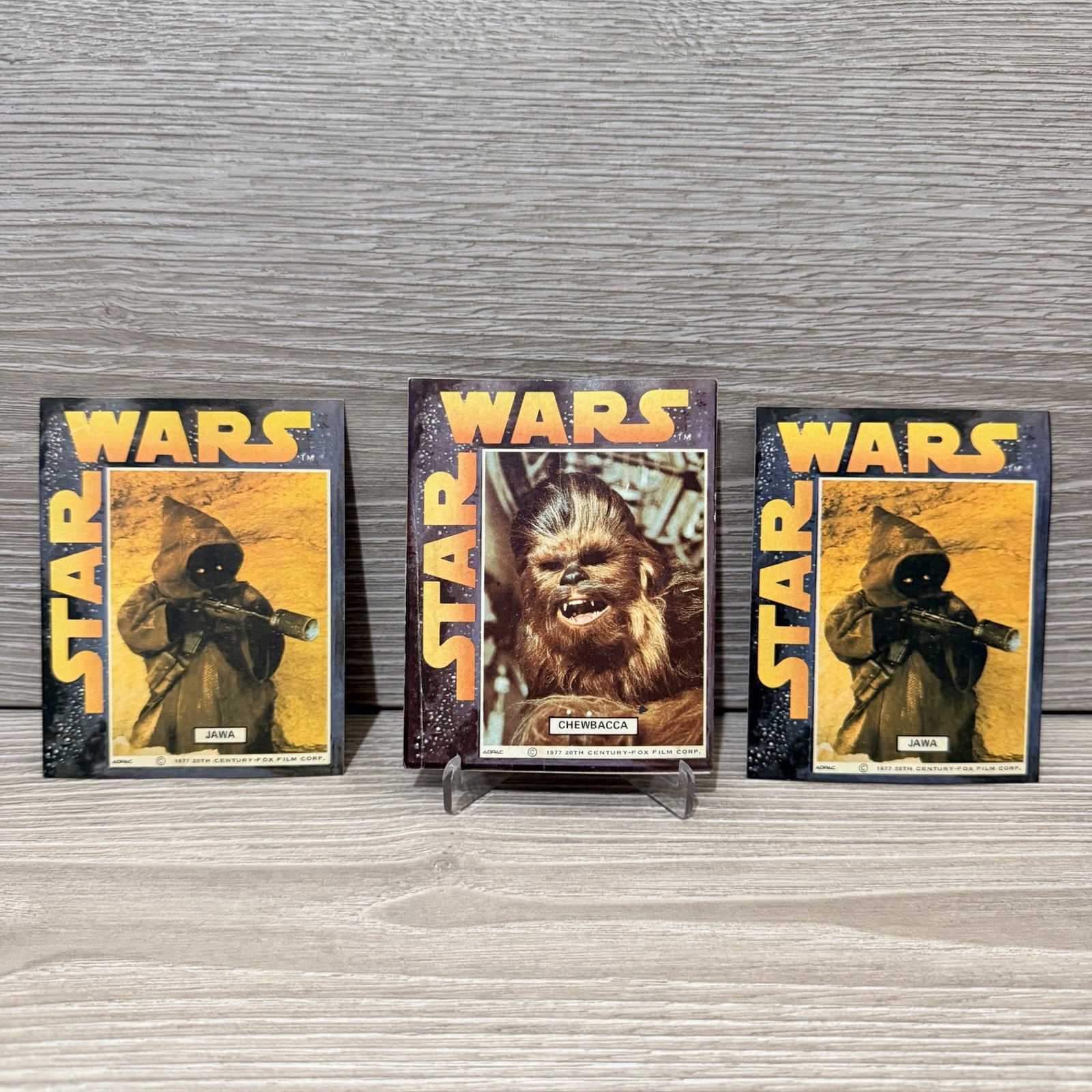 1977 ADPAC General Mills Star Wars Sticker Lot - Chewbacca/ Jawa X 2 1977 ADPAC General Mills Star Wars Sticker Lot - Chewbacca/ Jawa X 2