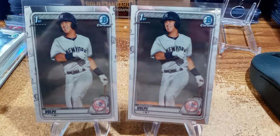 ANTHONY VOLPE 1st 2020 Bowman Chrome BCP-139 NY Yankees Rookie Card RC x2