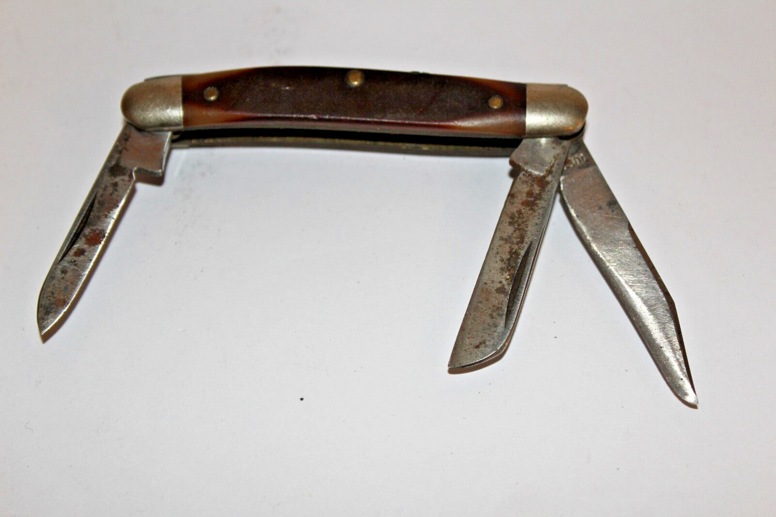 Schrade Old Timer 108OT Junior Stockman 3 Blade Vintage Pocket Knife USA NY Schrade Old Timer 108OT Junior Stockman 3 Blade Vintage Pocket Knife USA NY