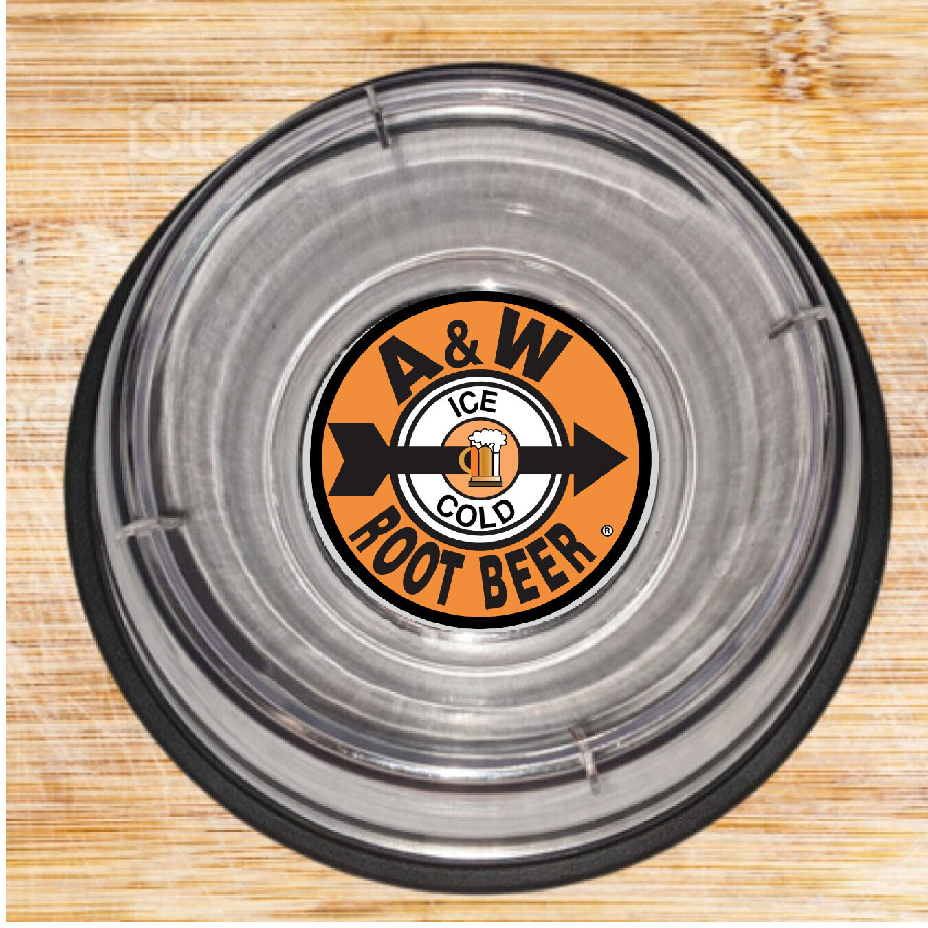 Retro A&W Root Beer Snack Cereal Change Dish or Pet Bowl NEW. Clear holds 14oz. Retro A&W Root Beer Snack Cereal Change Dish or Pet Bowl NEW. Clear holds 14oz.