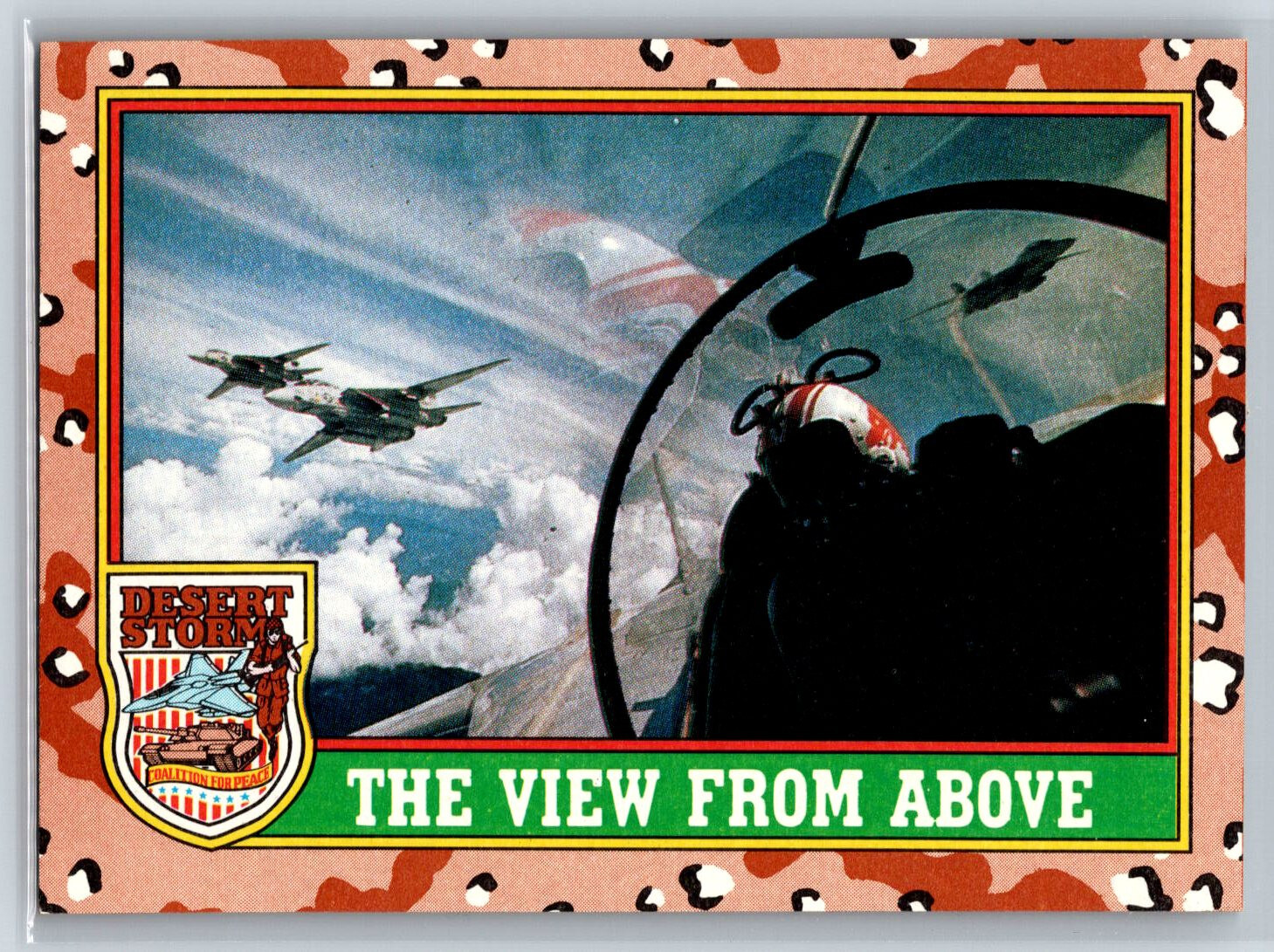 1991 Topps Desert Storm 1st Series The View From Above #81