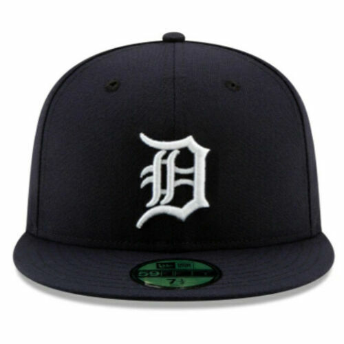 Detroit Tigers DET MLB Authentic New Era 59FIFTY Fitted Cap (Navy) - 5950 Hat 