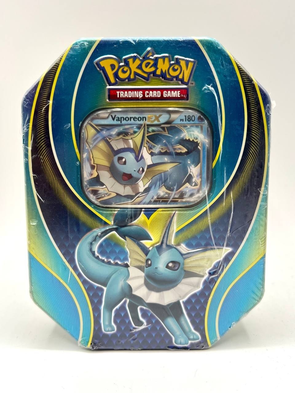 Pokemon Elemental Power Tins: Vaporeon Collectible Box Ex Italian Siled