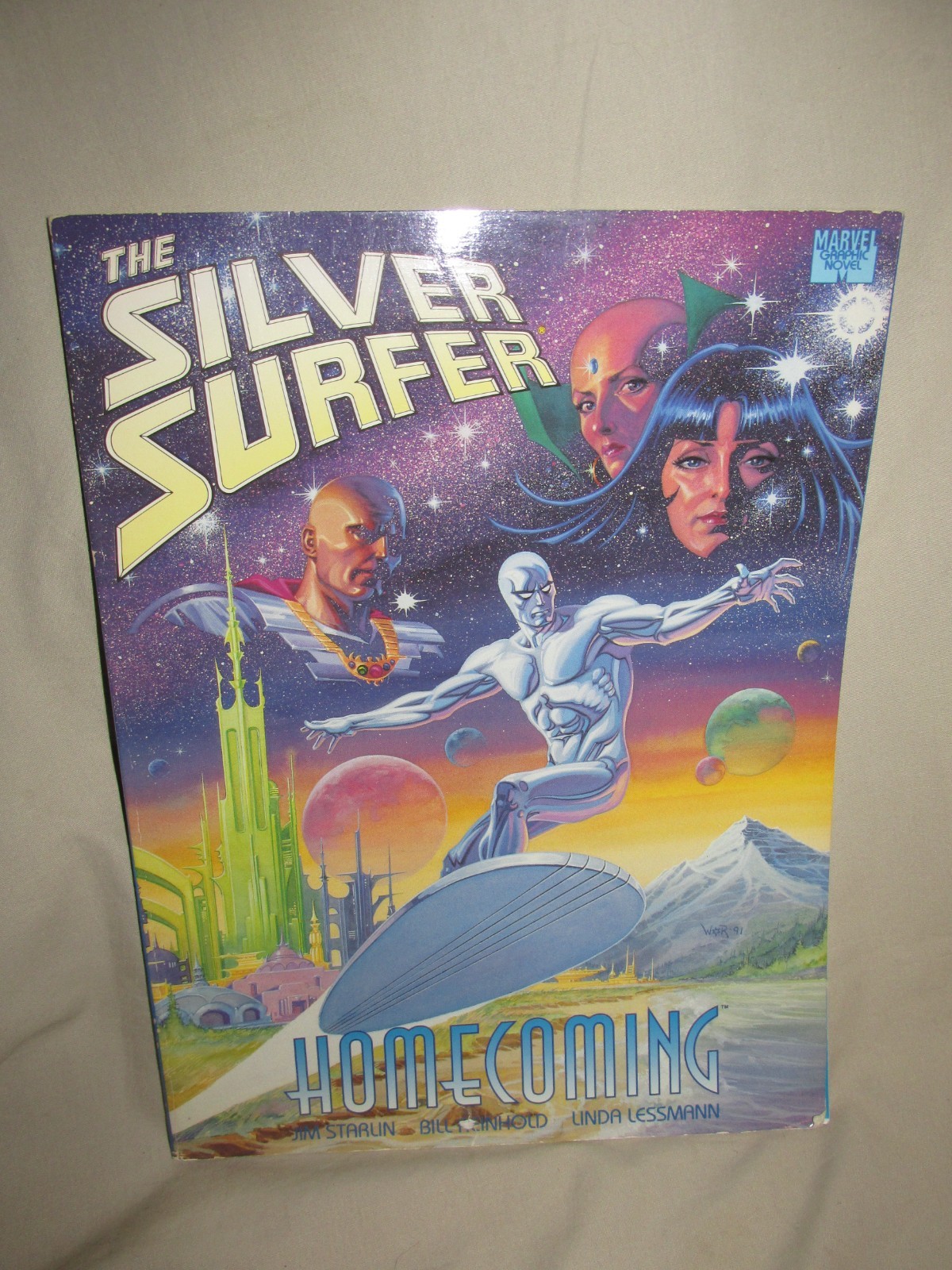 The Silver Surfer: Homecoming (Marvel, 1991) Graphic Novel Jim Starlin Reinhold The Silver Surfer: Homecoming (Marvel, 1991) Graphic Novel Jim Starlin Reinhold
