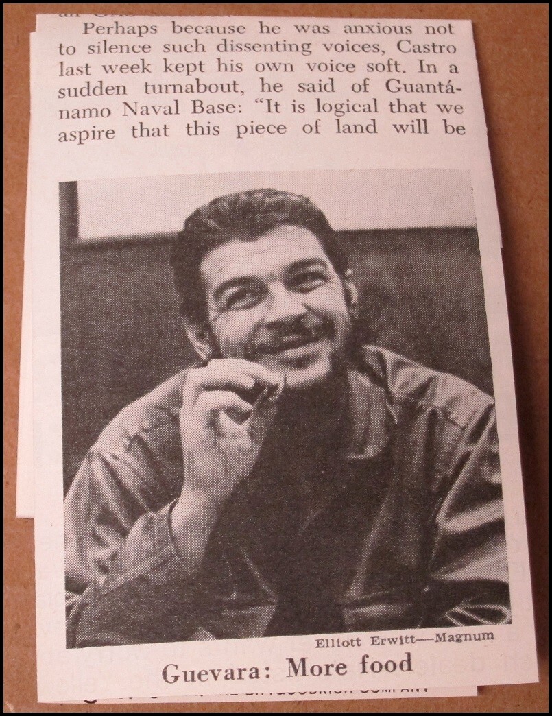 1964 Cuba Che Guevara Fidel Castro Newsweek Article Clipping