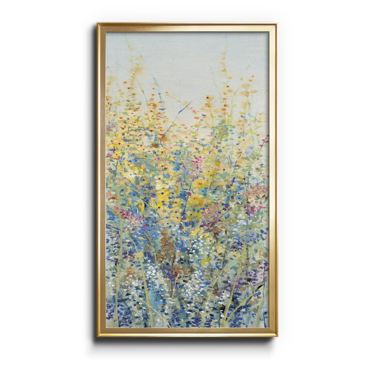 Renditions Gallery Wildflower Panel III 8x16 Gold Framed Canvas Wall Art Renditions Gallery Wildflower Panel III 8x16 Gold Framed Canvas Wall Art