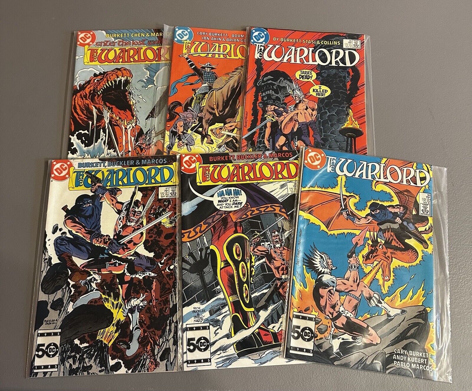 The Warlord DC Comics Bulk Lot Issue Comic Books Vintage 1980’s Comic
