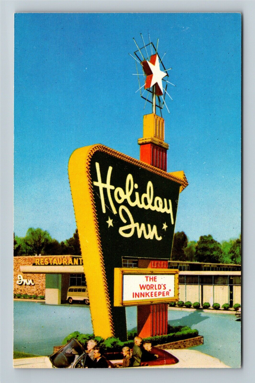 Kenilworth NJ-New Jersey, Holiday Inn Marque Family Antique Vintage Postcard