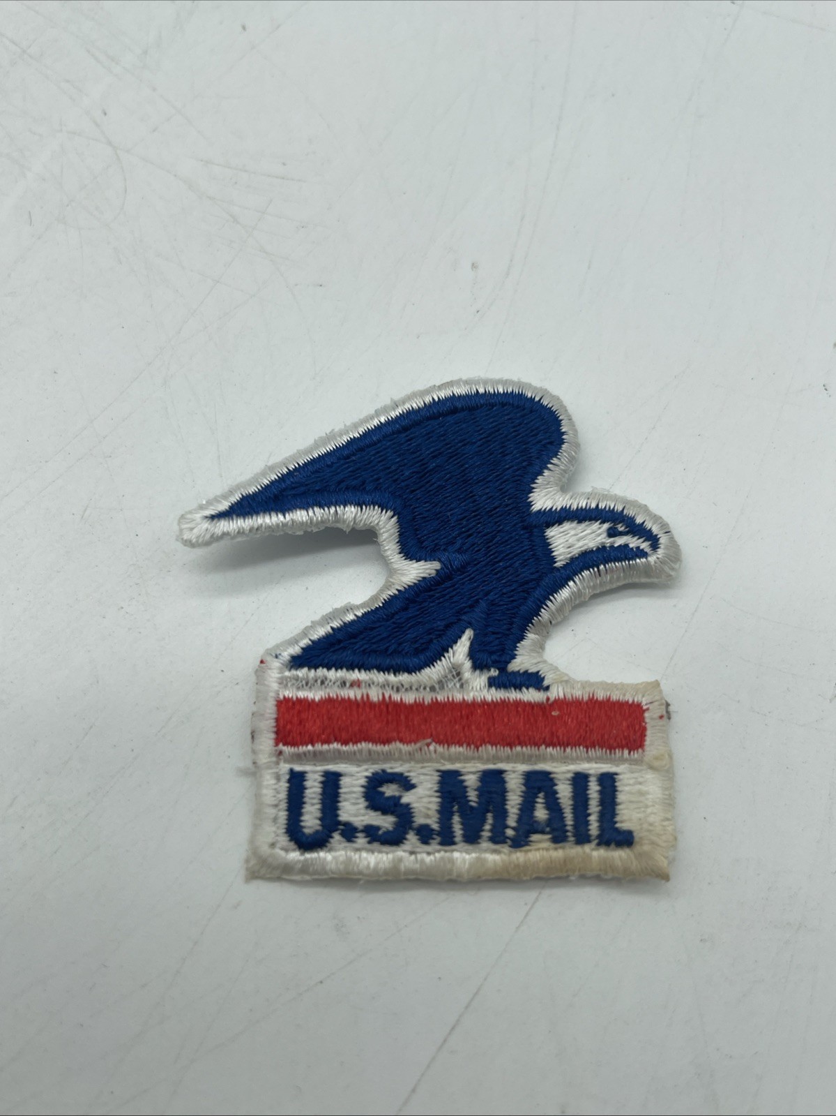 Vintage U.S. Mail Postal Service Eagle Logo Patch Sew On Twill Genuine USPS RWB Vintage U.S. Mail Postal Service Eagle Logo Patch Sew On Twill Genuine USPS RWB