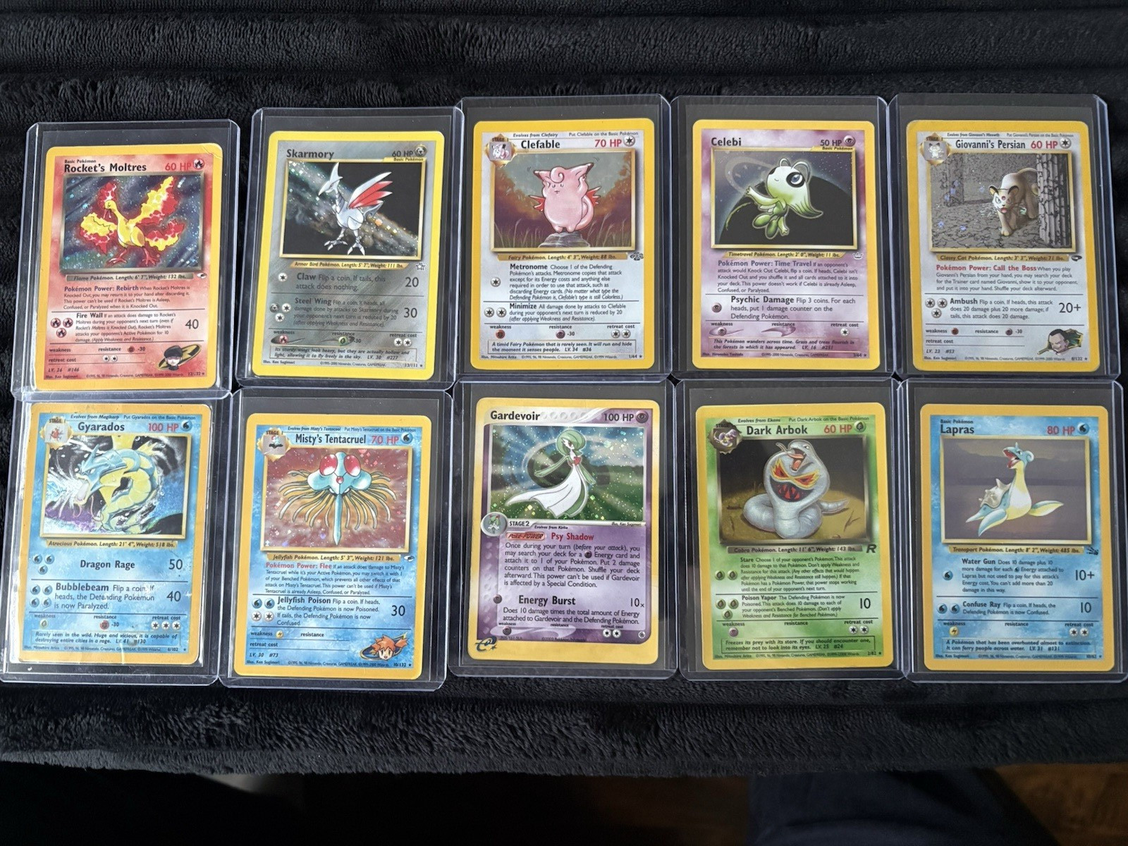 Vintage Pokemon 10 Holo Card Lot Dmg