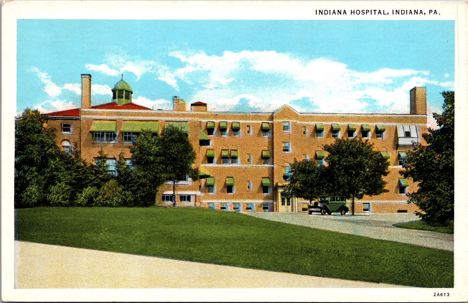 Indiana Hospital Indiana PA Vintage Postcard 5P21-3 Indiana Hospital Indiana PA Vintage Postcard 5P21-3
