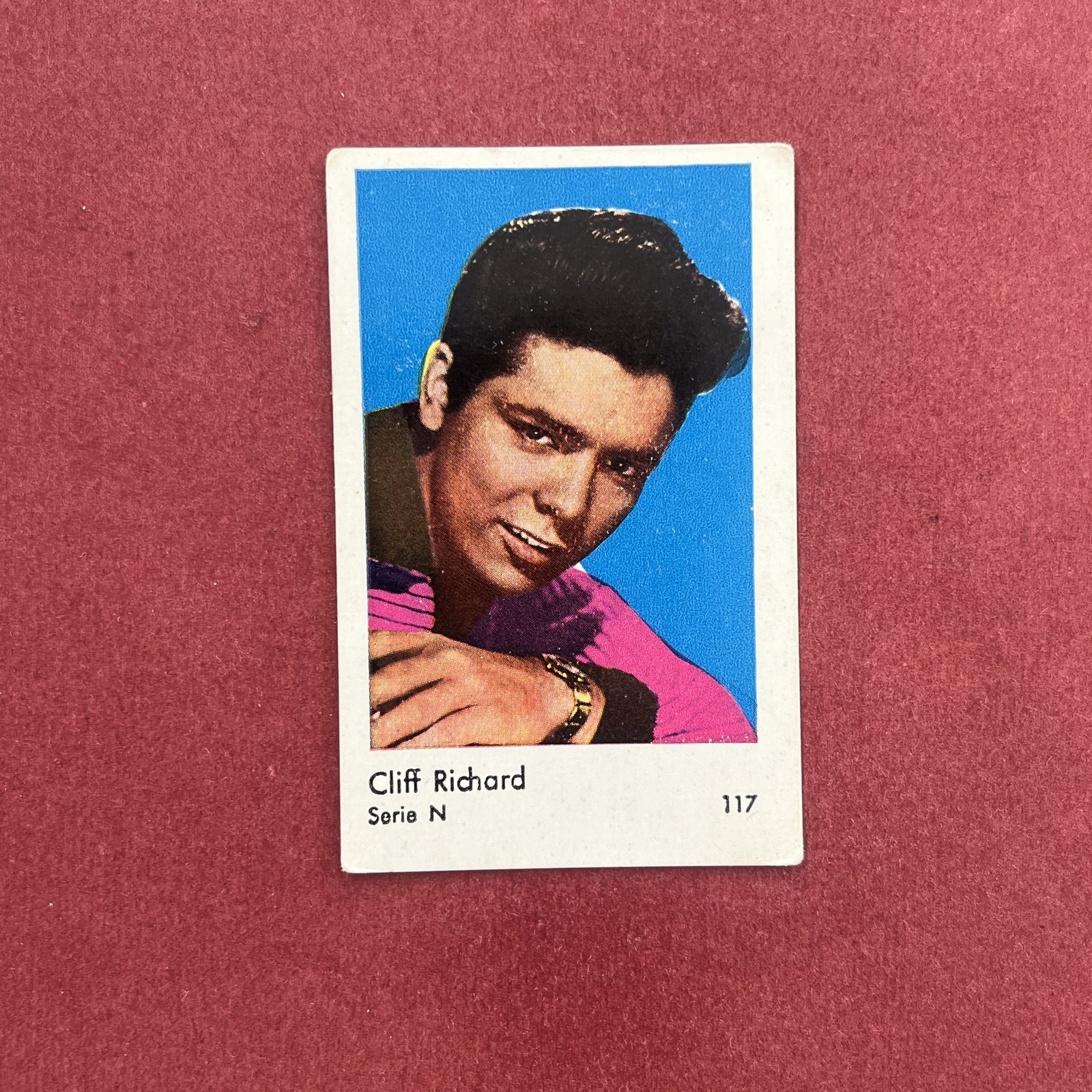 Cliff Richard 1962 Dutch Gum Serie N #117 Non-Sport Trading Card Cliff Richard 1962 Dutch Gum Serie N #117 Non-Sport Trading Card
