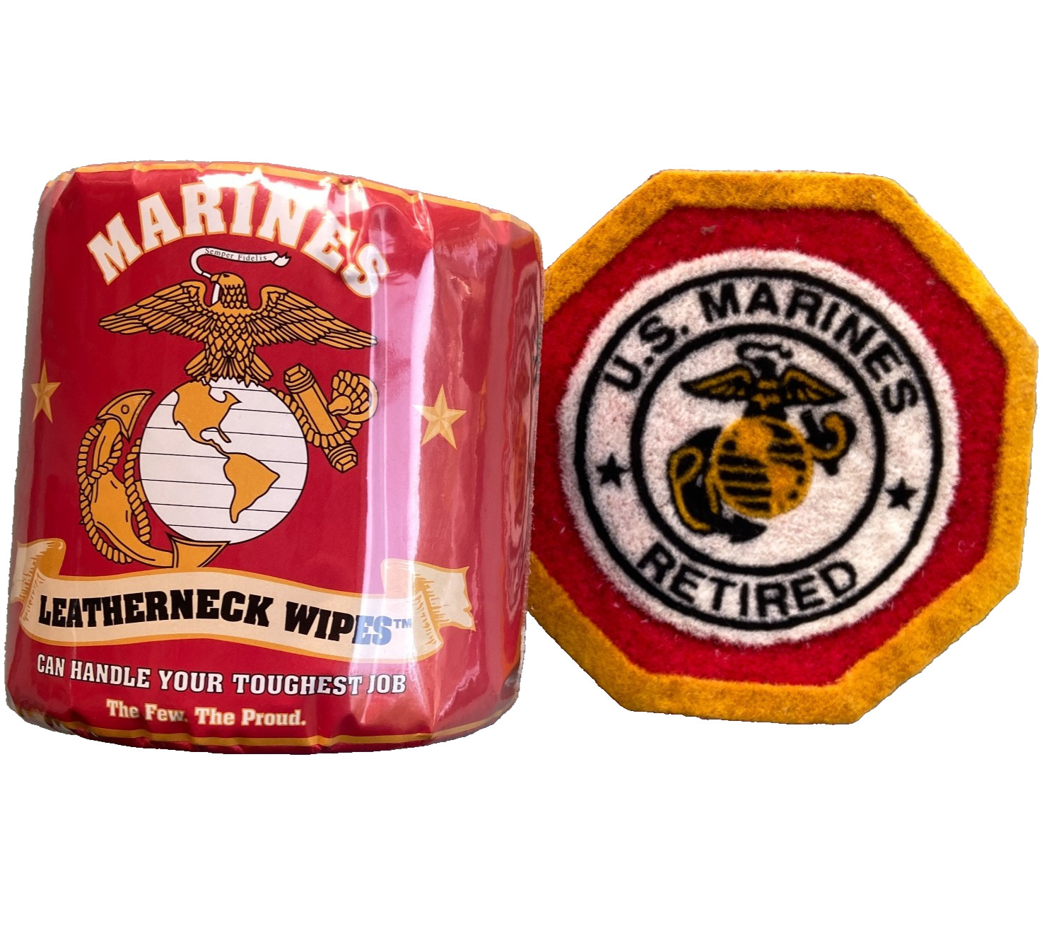 U.S. Marines Retired Pot Holder Trivet Decoration Leatherneck Wipes Toilet Paper